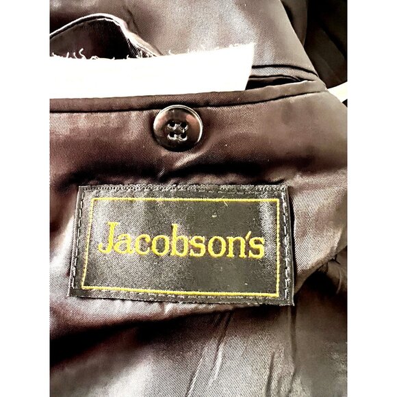 Harry Lebow 100% Silk Sz 41R Herringbone 2-Button Sport Coat Blazer Jacket Korea - Picture 6 of 16